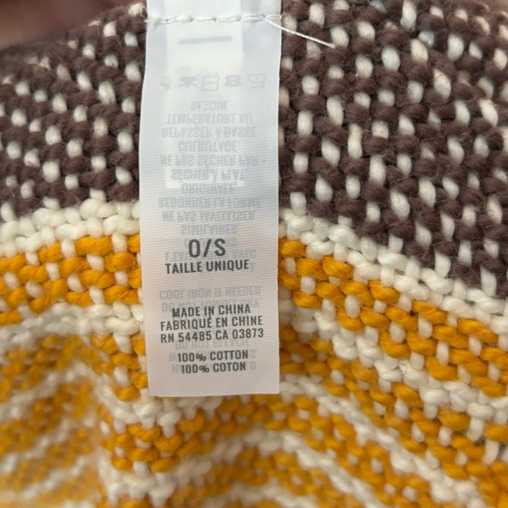 Aerie woven stripe tassel poncho OS - Picture 6 of 6